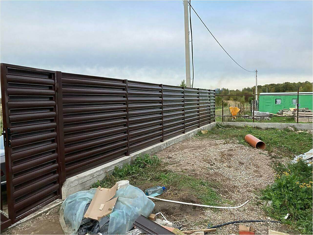 Забор из штакетника 85м фото6 в Новосибирске