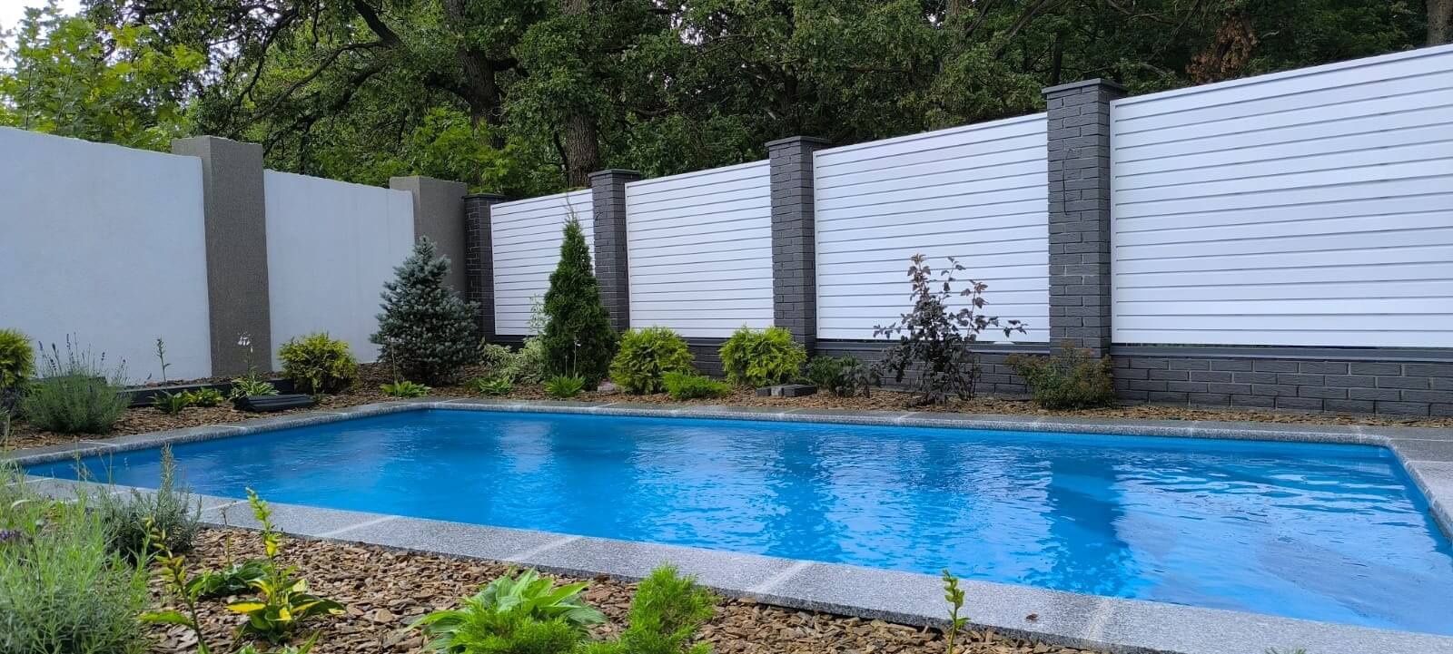 Забор-жалюзи из ламелей Хай-Тек 54м RAL9003 Белый фото 4 в Новосибирске